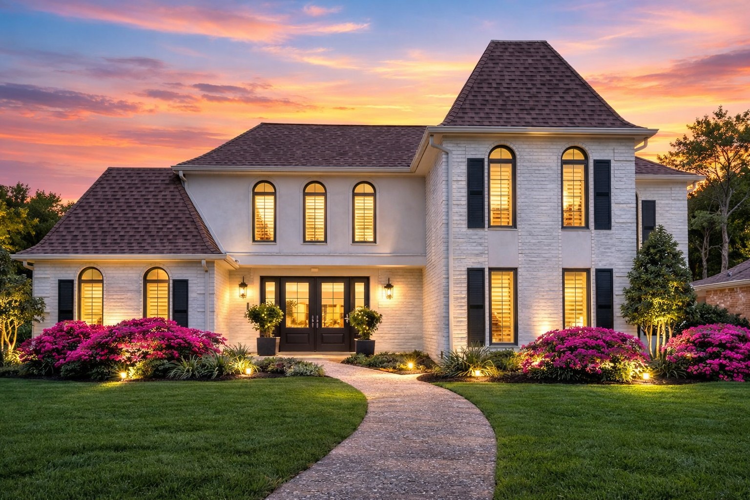 9318 Appin Falls Drive Spring, TX 77379 - Photo 1 of 35 Digitally altered, no landscape lighting conveys