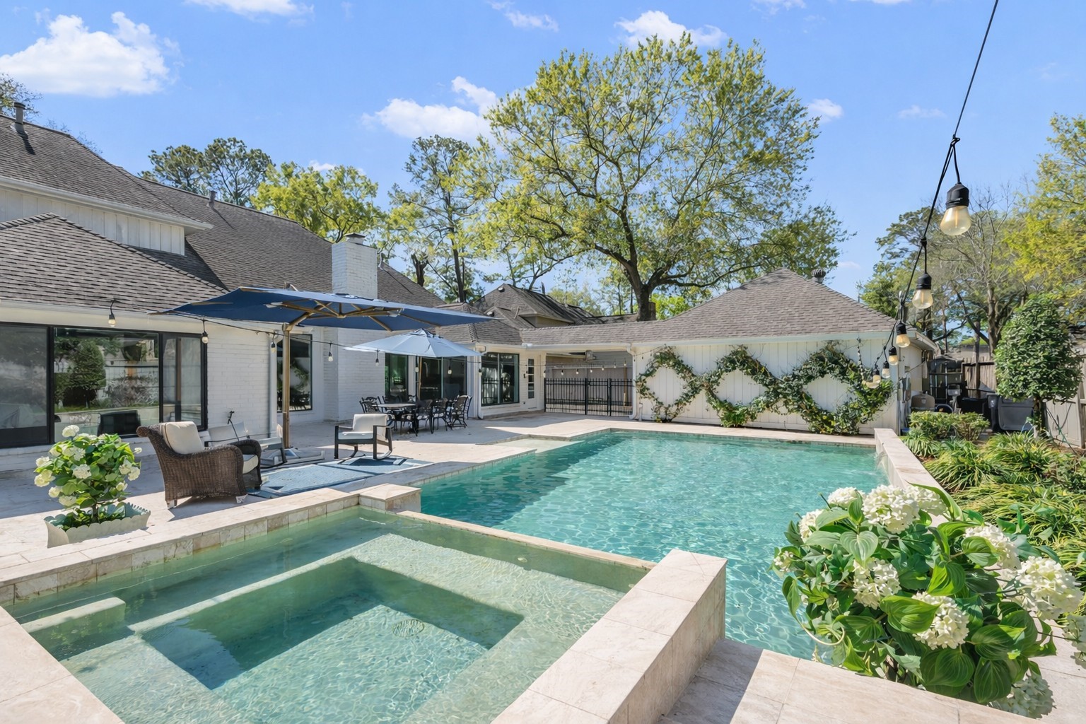 9318 Appin Falls Drive Spring, TX 77379 - Photo 2 of 35 Oversized hot tub and sparkling pool!