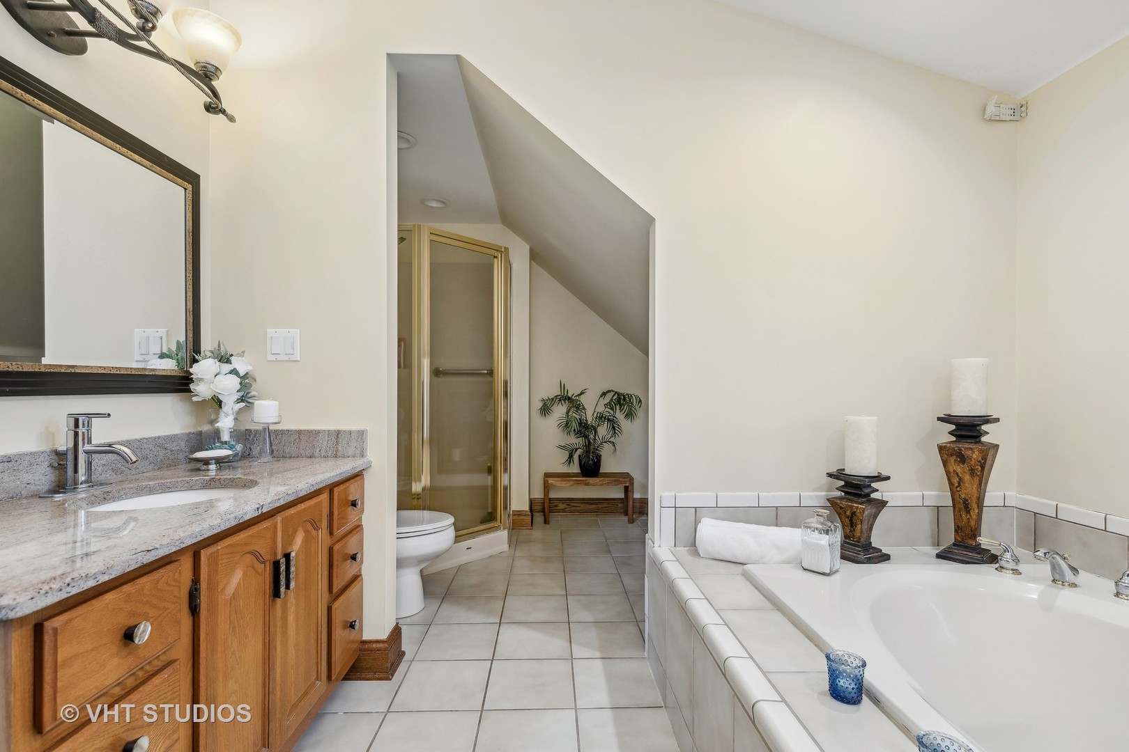 37131 North Stanton Point Road Ingleside, IL 60041 - Photo 15 of 28 a bathroom with a double vanity sink and a