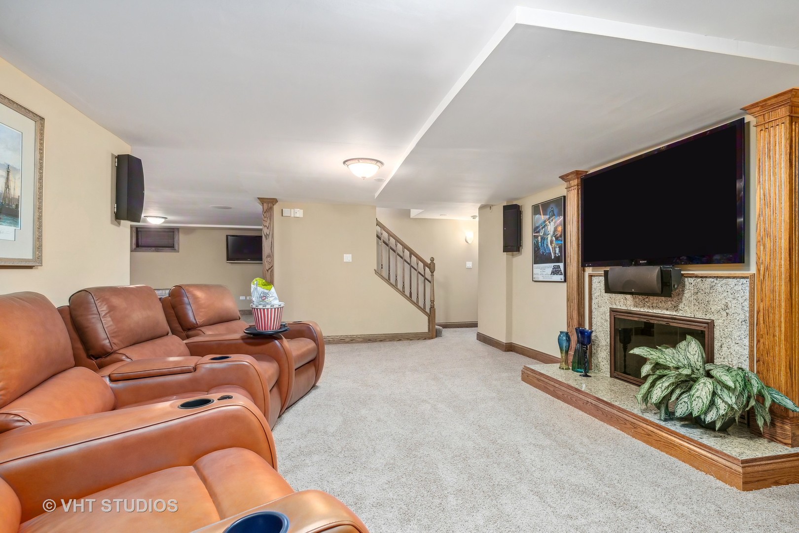 37131 North Stanton Point Road Ingleside, IL 60041 - Photo 17 of 28 a living room with furniture and a flat screen tv