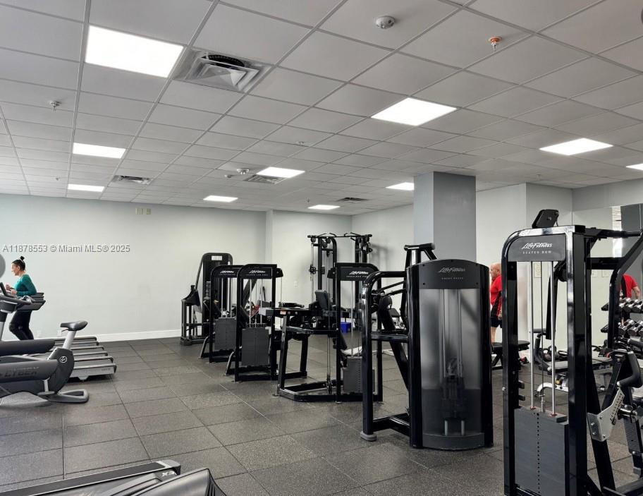 2030 South Ocean Drive, Unit 725 Hallandale Beach, FL 33009 - Photo 14 of 21 a view of a room with gym equipment