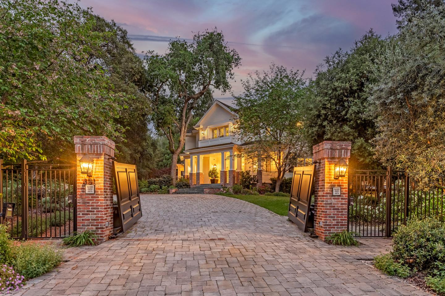 351 Walsh Road Atherton, CA 94027 - Photo 60 of 65 a view of a trees and pathway in front of house