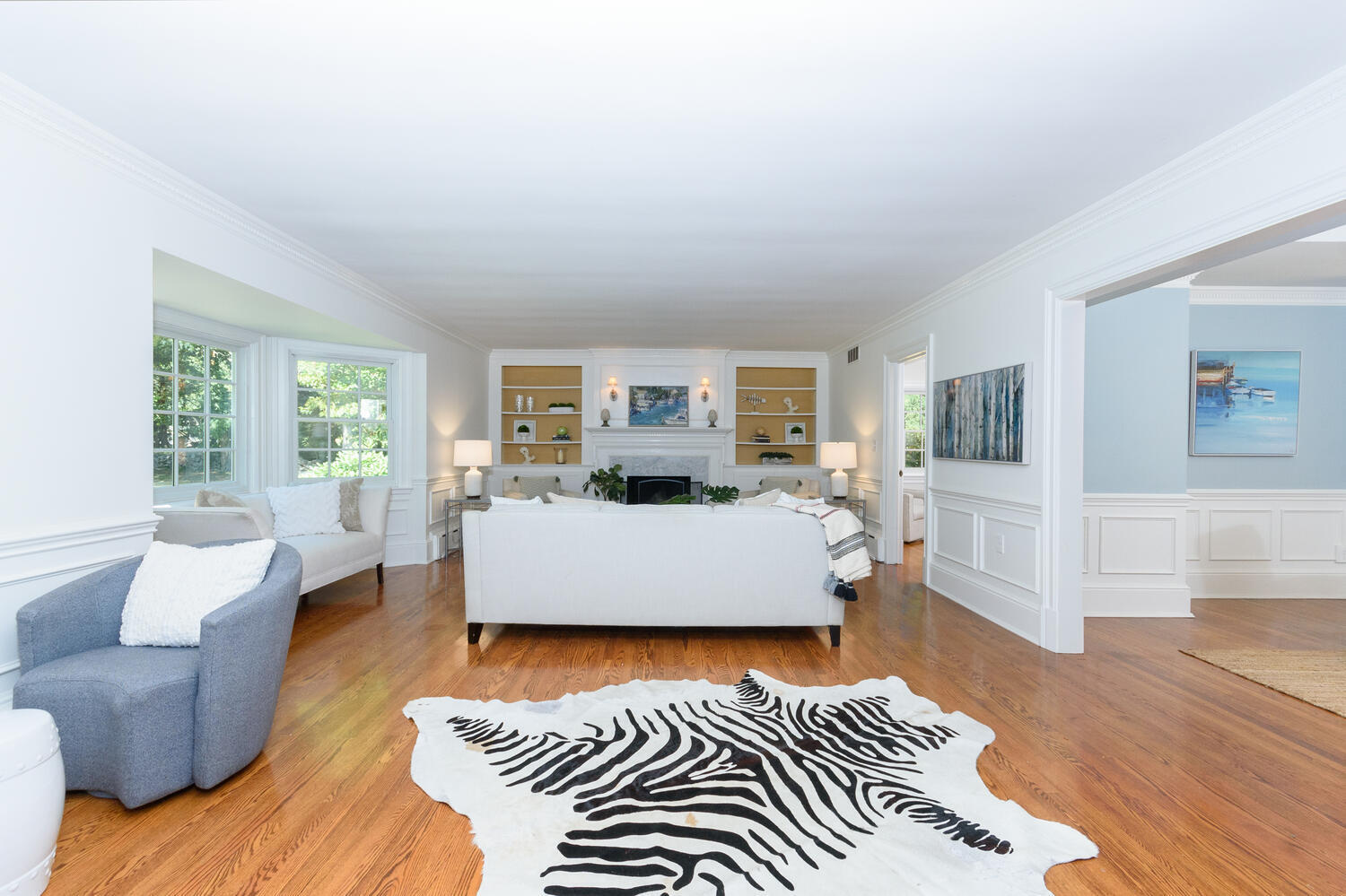 9 Old Parish Road Darien, CT 06820 - Photo 10 of 49 a living room with furniture and a large window