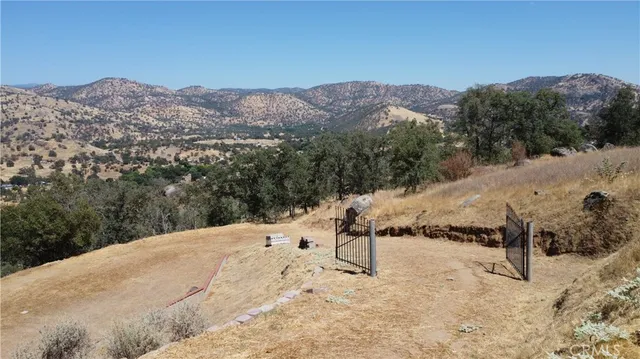 a view of a backyard of a house