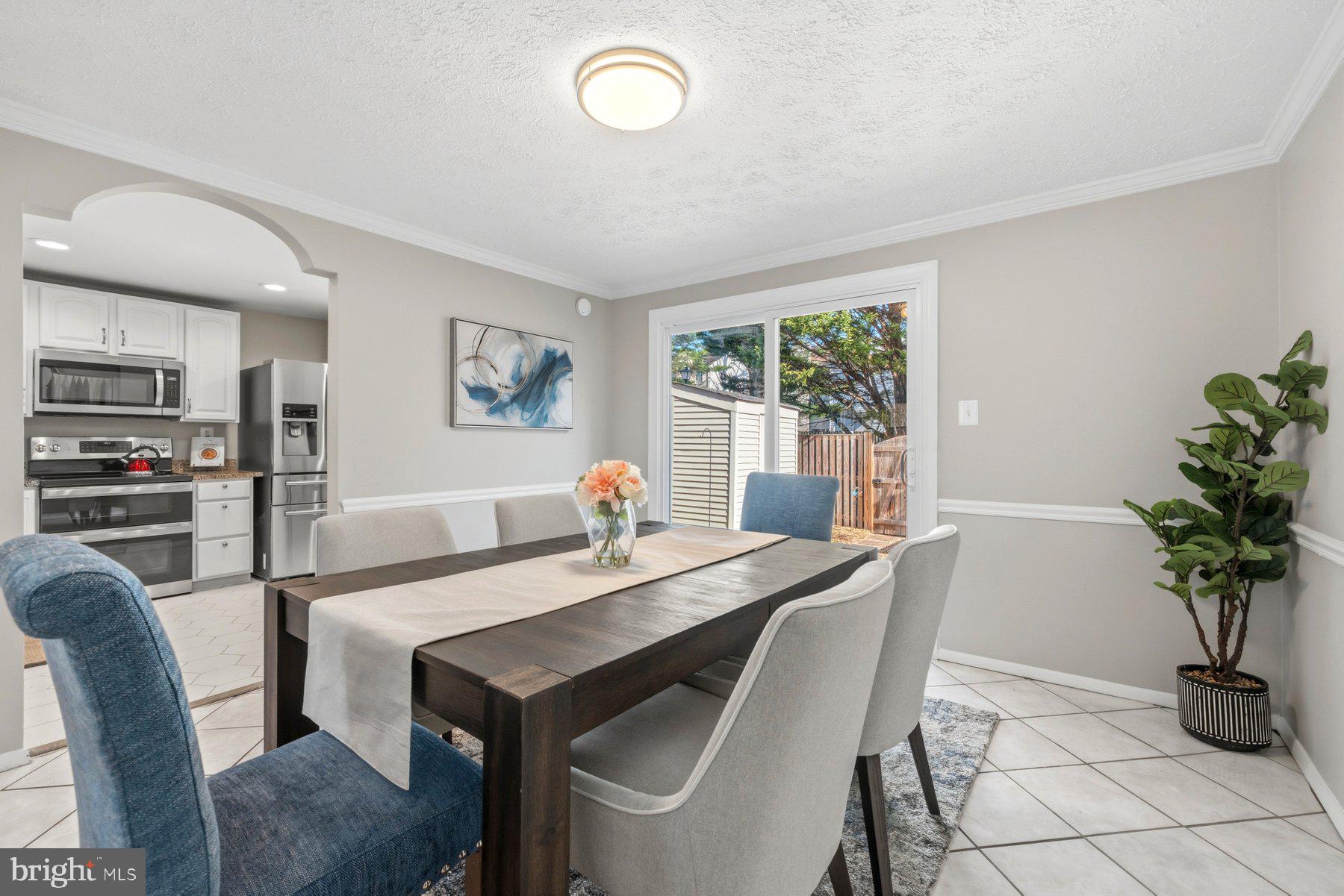5 Pontiac Way Gaithersburg, MD 20878 - Photo 9 of 40 a view of a dining room with furniture window and outside view