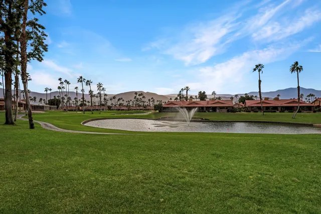 a view of a lake with houses