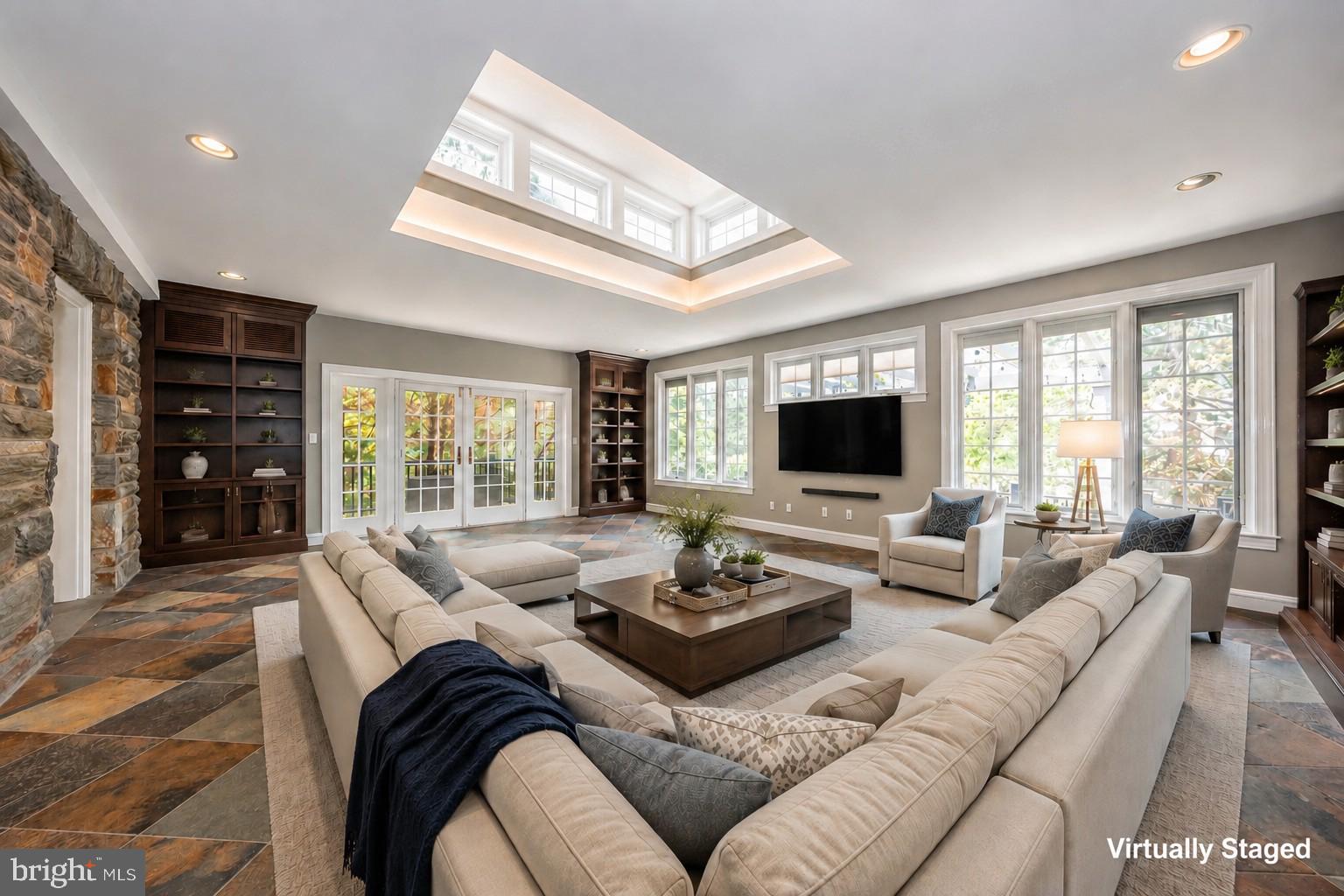 101 East Brookhaven Road Wallingford, PA 19086 - Photo 10 of 136 Virtually Staged Family Room