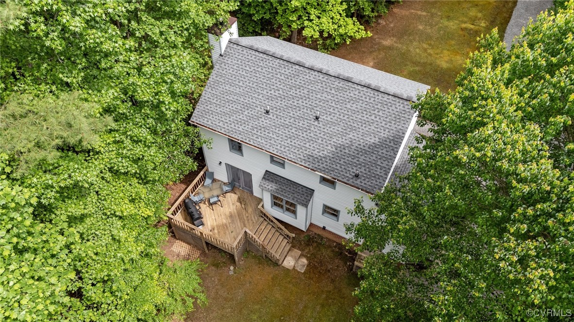 3138 Pineview Drive Powhatan, VA 23139 - Photo 11 of 46 an aerial view of a house with a yard