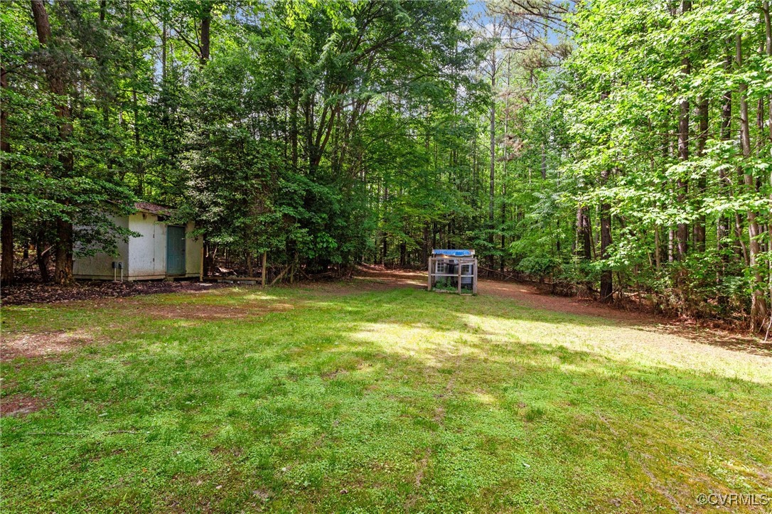 3138 Pineview Drive Powhatan, VA 23139 - Photo 13 of 46 a backyard of a house with table and chairs