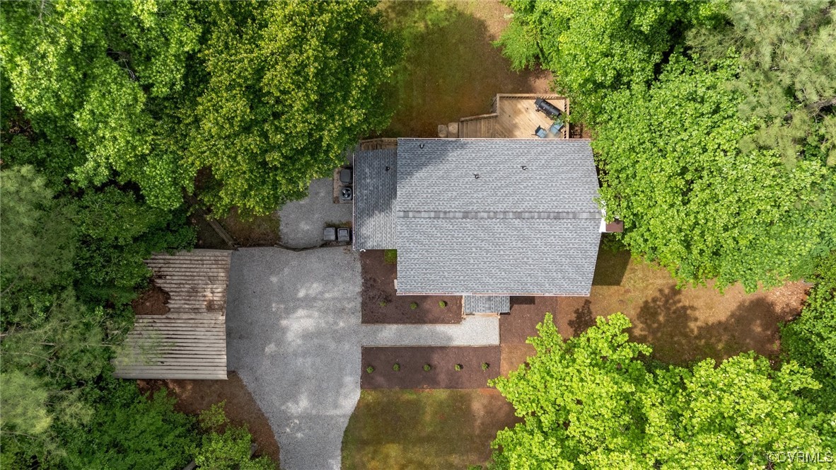 3138 Pineview Drive Powhatan, VA 23139 - Photo 6 of 46 an aerial view of a house with a yard