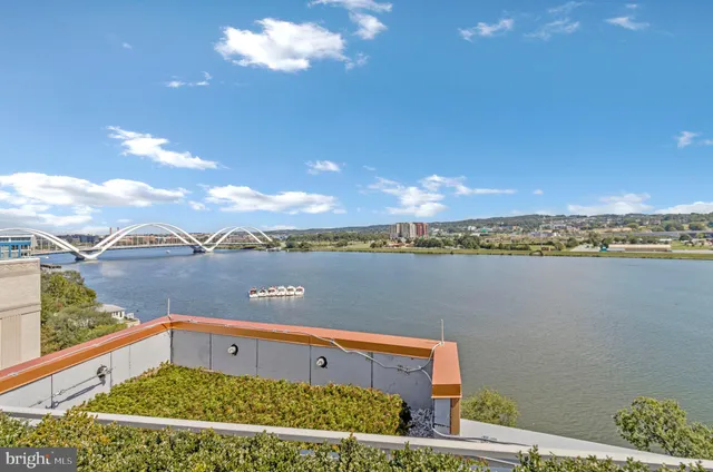 a view of lake with city view