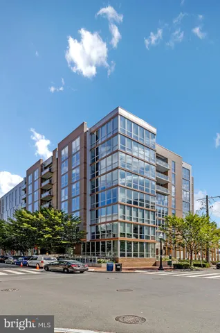 a front view of a building