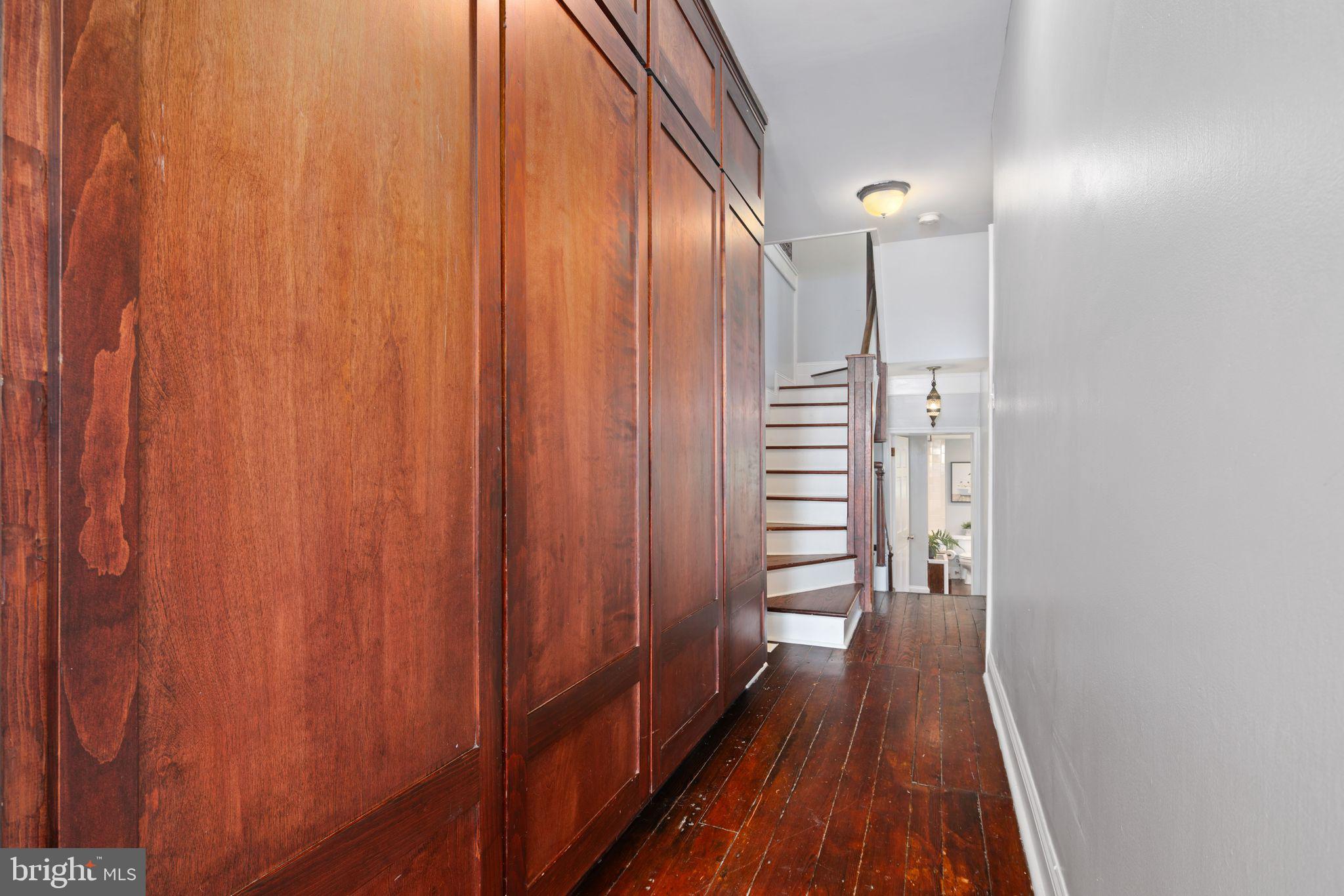 808 South 3rd Street Philadelphia, PA 19147 - Photo 14 of 25 Custom Built in Cabinetry 2nd Floor Hallway
