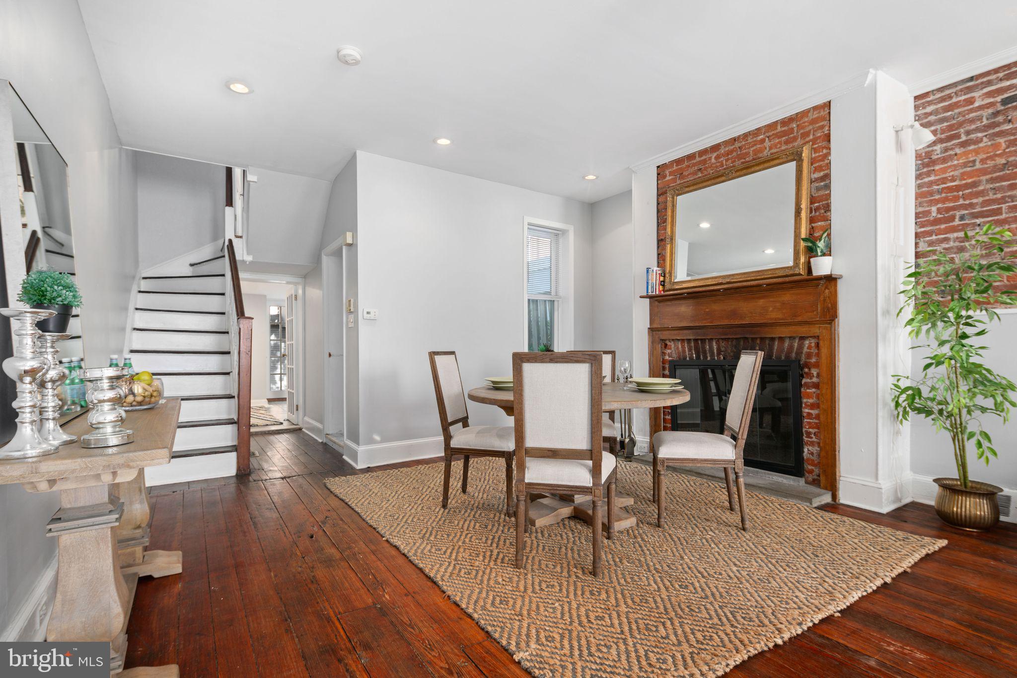 808 South 3rd Street Philadelphia, PA 19147 - Photo 4 of 25 Wood Burning Fireplace in Spacious Dining Room