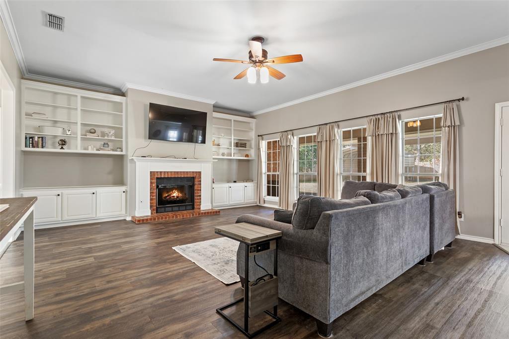 706 Maji Road Whitehouse, TX 75791 - Photo 7 of 37 a living room with furniture and a fireplace