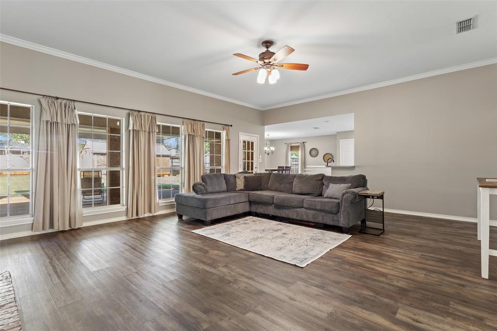 706 Maji Road Whitehouse, TX 75791 - Photo 8 of 37 a living room with furniture and a wooden floor