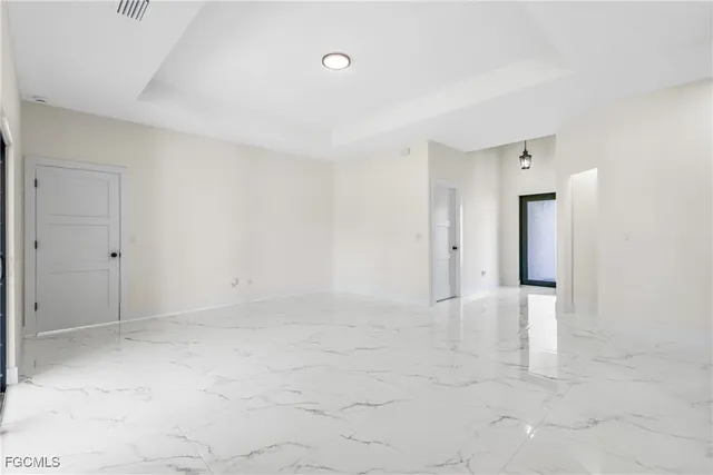 a view of an empty room