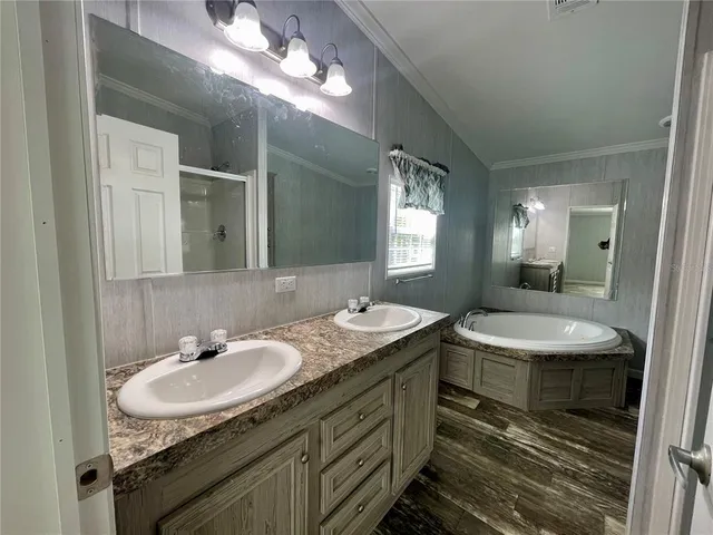 a view of a kitchen and a window