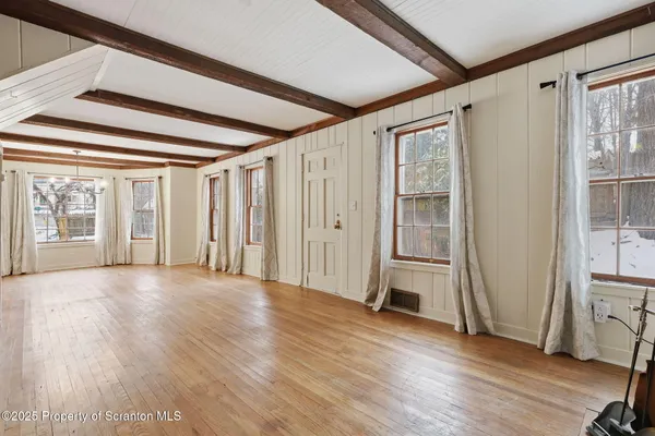 a view of livingroom with natural light