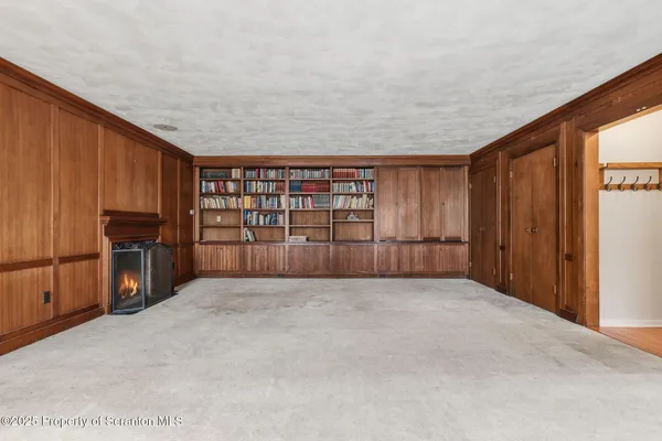 a bathroom with a mirror
