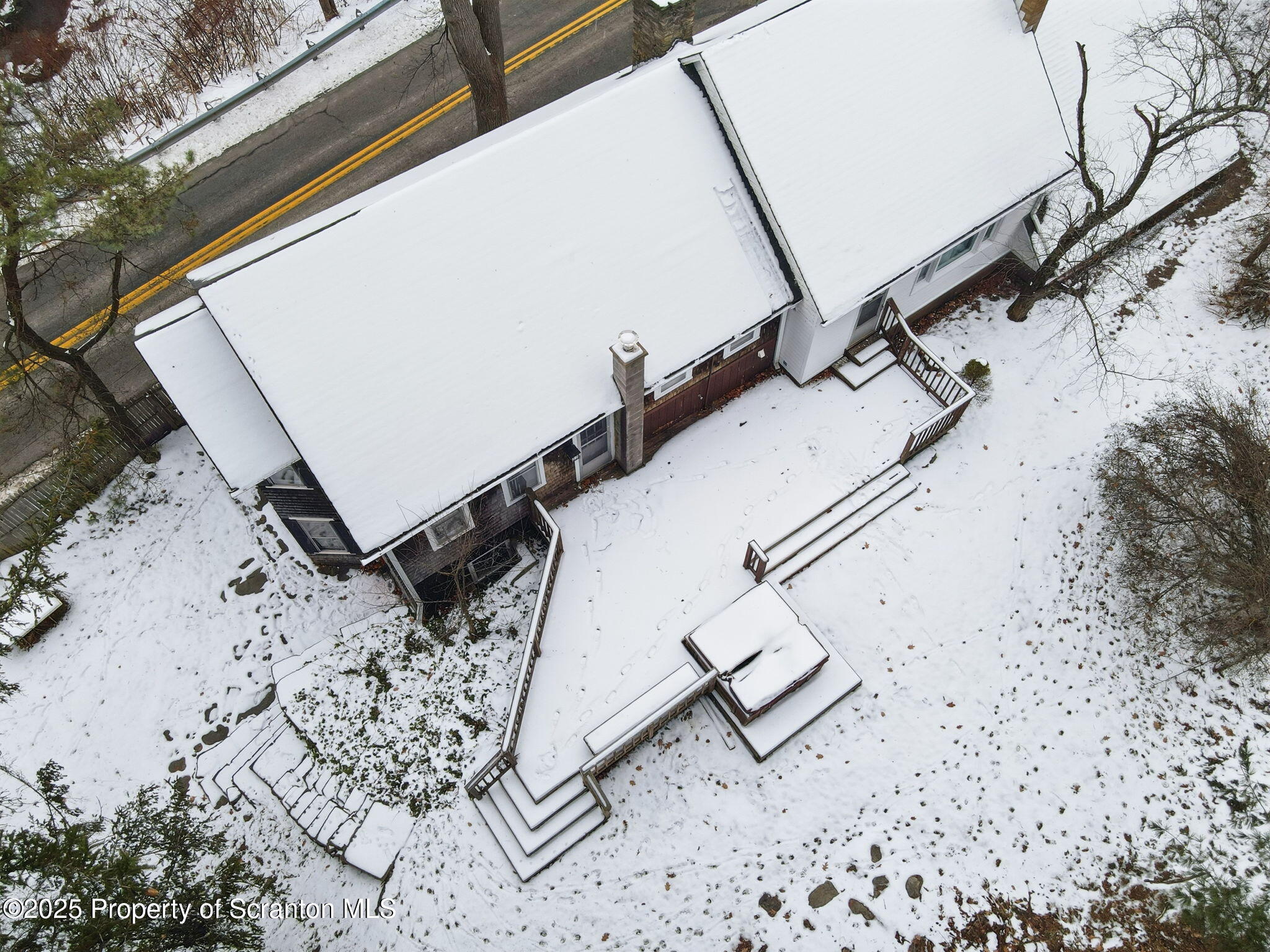 2457 Airport Road Forest City, PA 18421 - Photo 66 of 78 a view of a backyard with a snow