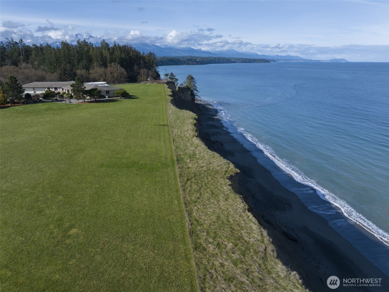 0 Cameron Road Sequim, WA 98382 - Photo 15 of 37 a view of a lake with a yard