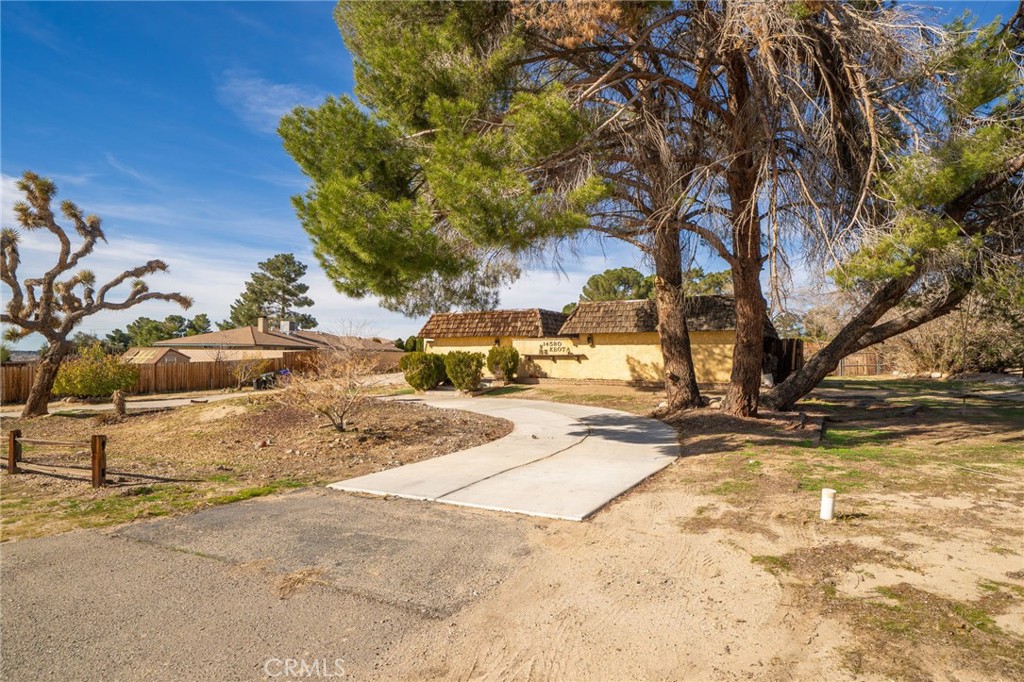 14580 Keota Road Apple Valley, CA 92307 - Photo 2 of 44 a view of a yard with plants and trees
