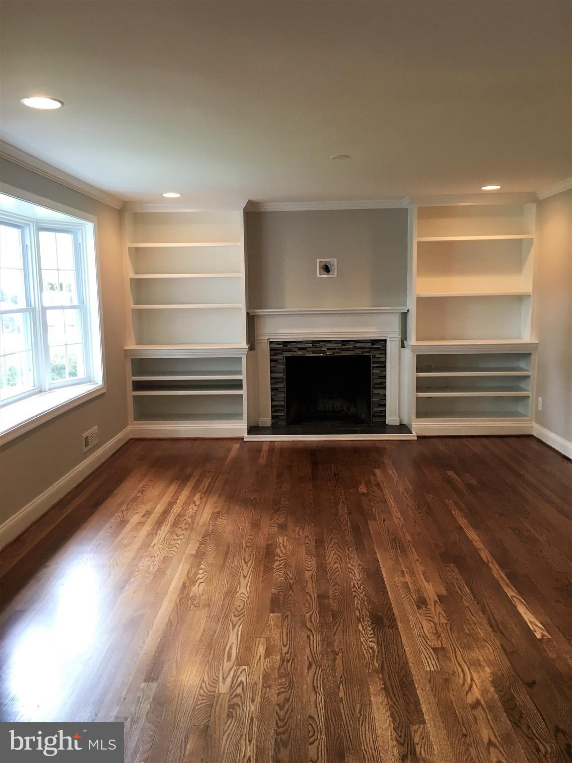 226 Sandee Road Lutherville-Timonium, MD 21093 - Photo 5 of 23 Living Room with Fireplace & Built-Ins