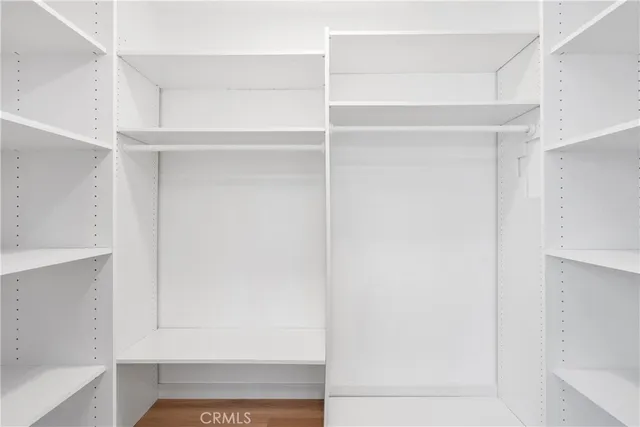 a close view of closet