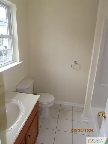 an empty room with closet