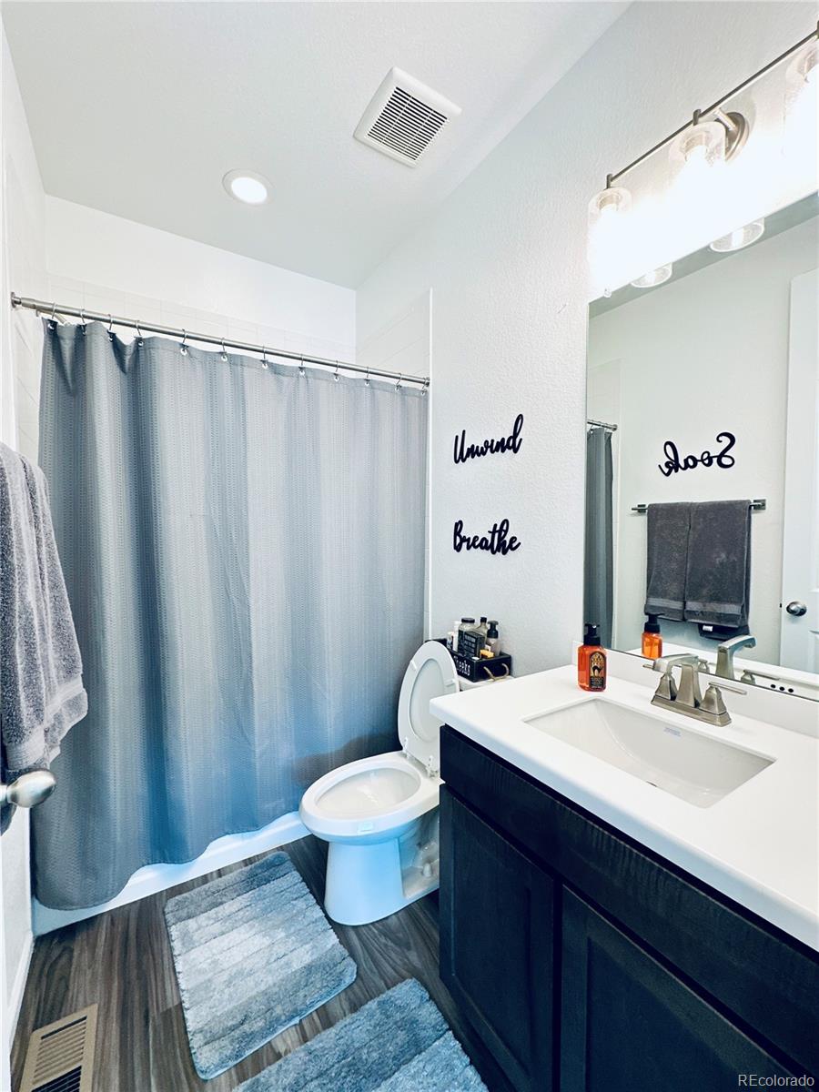 5337 Warrior Street Frederick, CO 80504 - Photo 14 of 17 a bathroom with a sink and a mirror