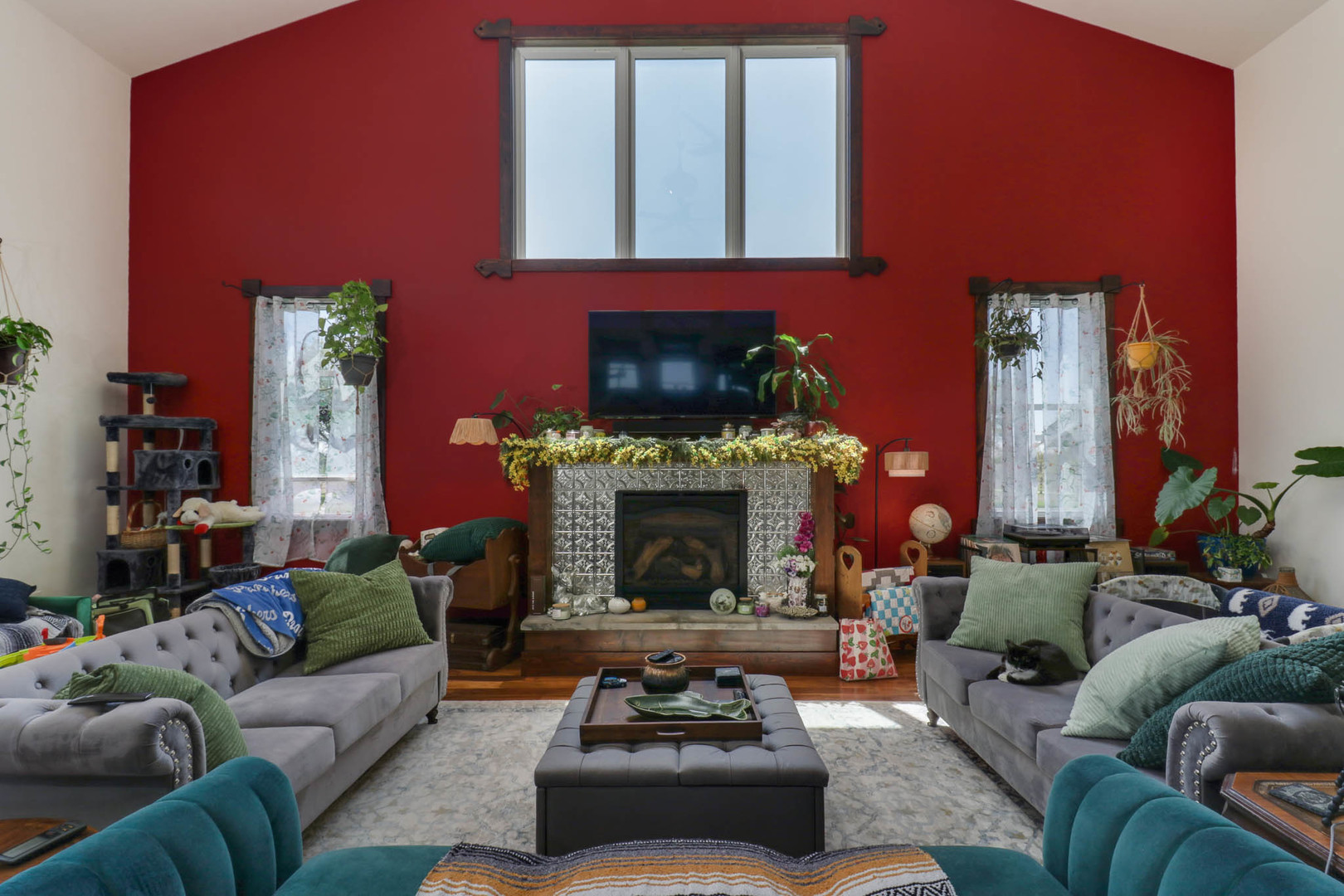 12014 Prairie Center Road Clinton, IL 61727 - Photo 13 of 56 a living room with furniture and a fireplace