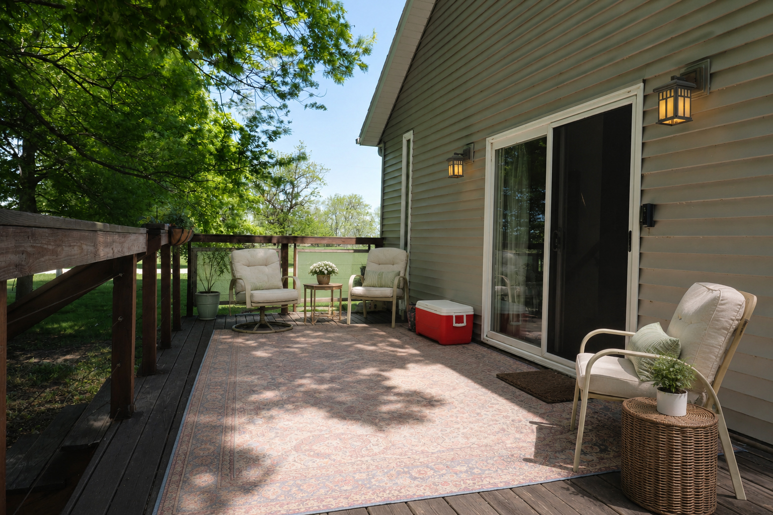 12014 Prairie Center Road Clinton, IL 61727 - Photo 37 of 56 a backyard of a house with seating space