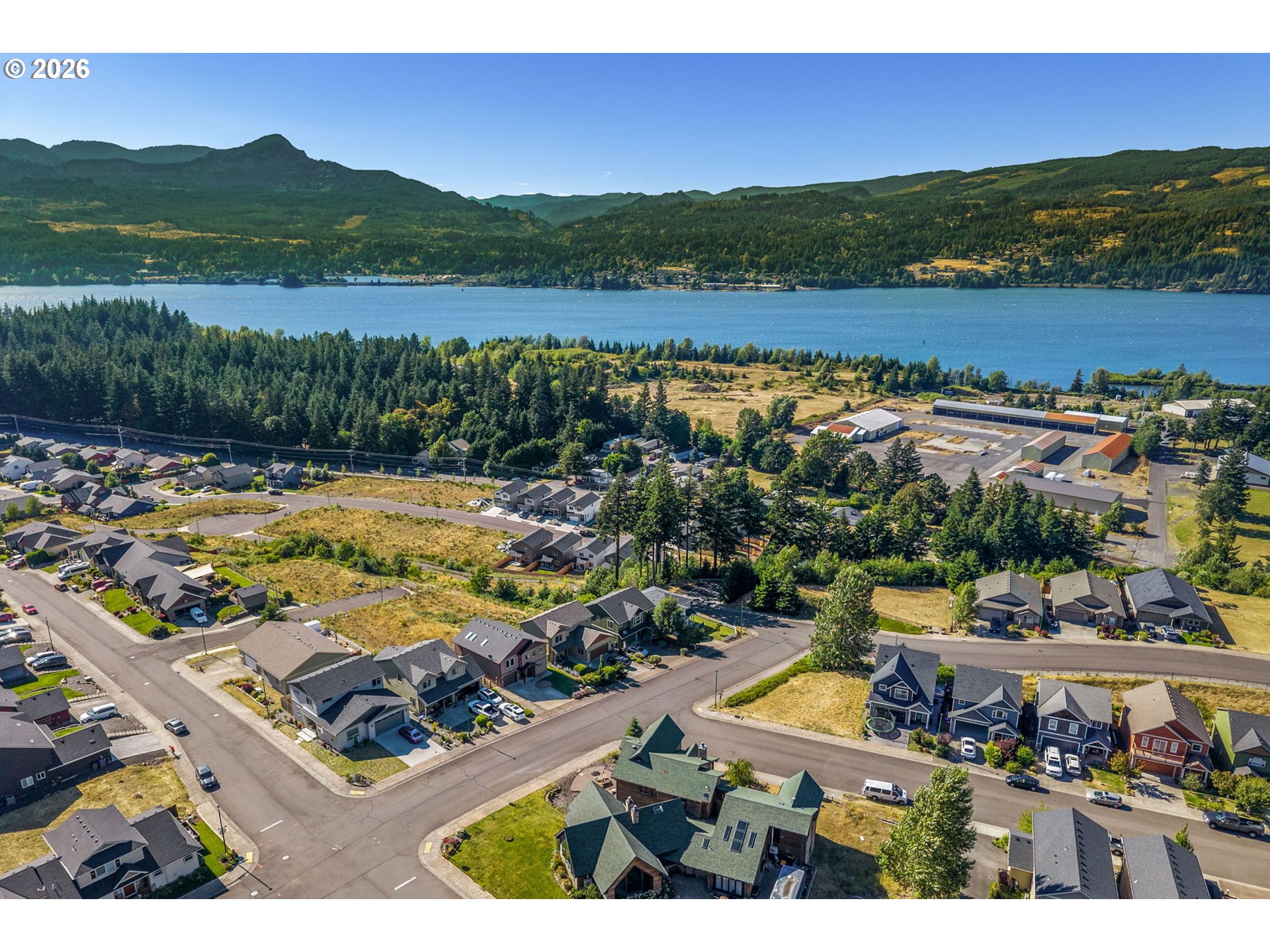 91 Warm Springs Drive Cascade Locks, OR 97014 - Photo 10 of 45 Drone View/UAV