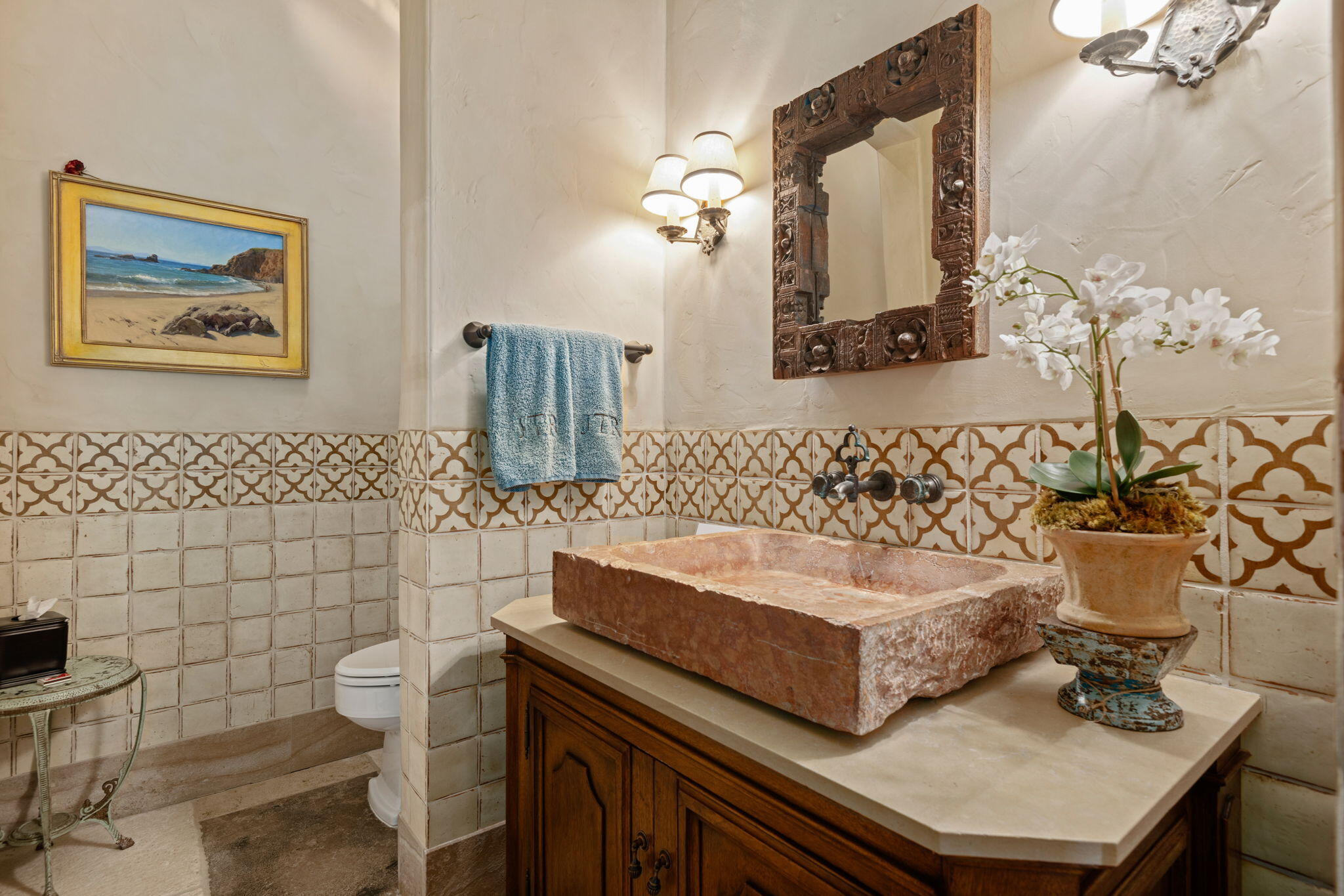 1915 Monte Allegro Drive Carpinteria, CA 93013 - Photo 42 of 59 a bathroom with a sink and a mirror