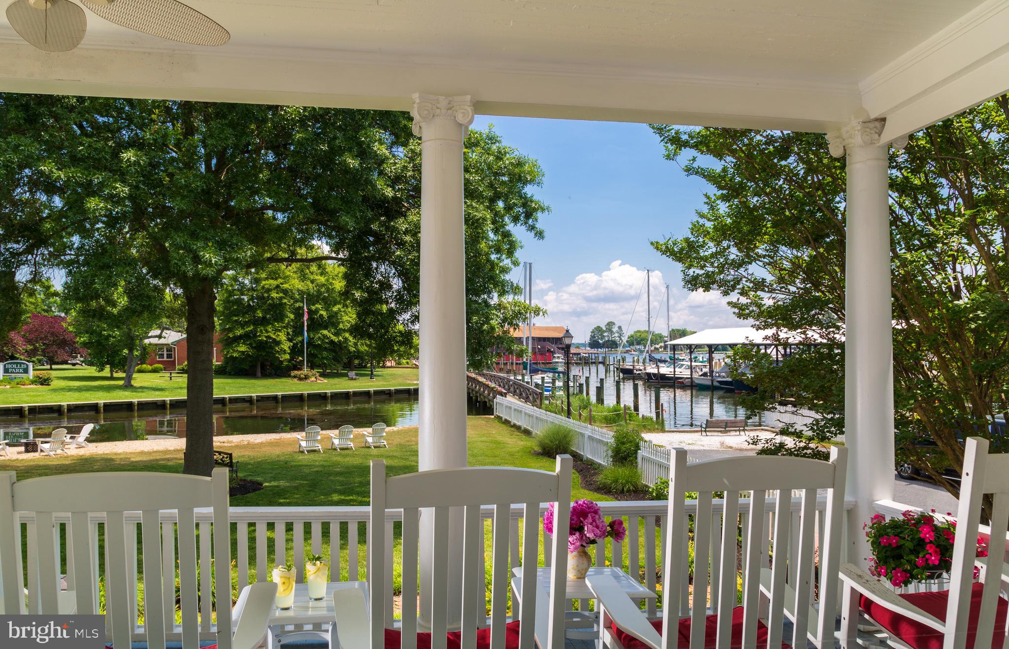 205 Cherry Street St. Michaels, MD 21663 - Photo 6 of 64 Back Porch Looking Towards the Harbor