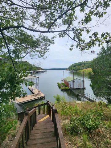 an aerial view of a house having outdoor space