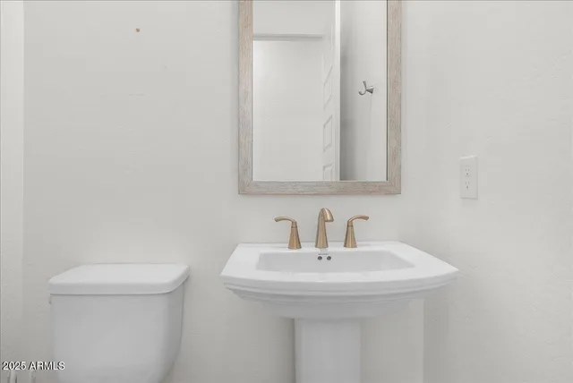 an empty room with closet