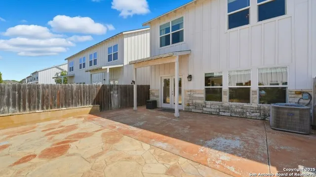 a backyard of a house