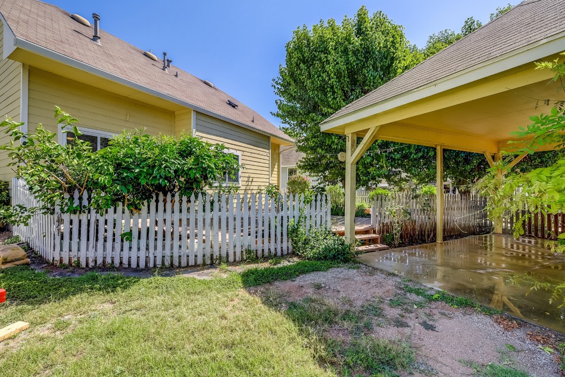 1504 East 19th Street Georgetown, TX 78626 - Photo 26 of 27 a view of a backyard with plants and garden