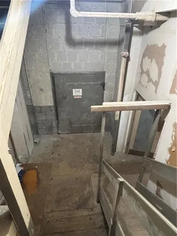 a view of water heater room