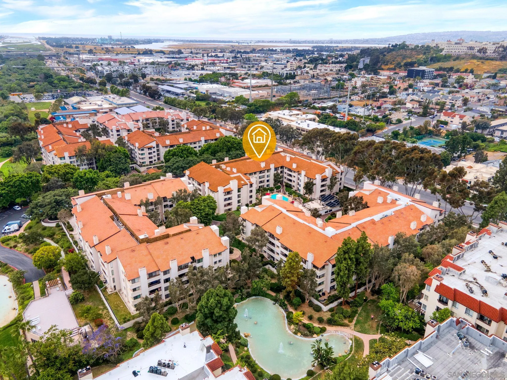 5705 Friars Road, Unit 8 San Diego, CA 92110 - Photo 20 of 26 an aerial view of residential houses with outdoor space