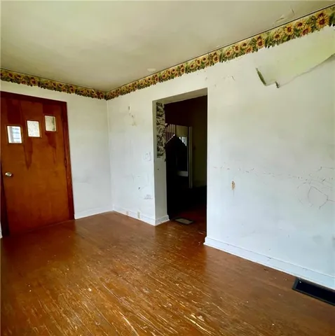 a view of an empty room