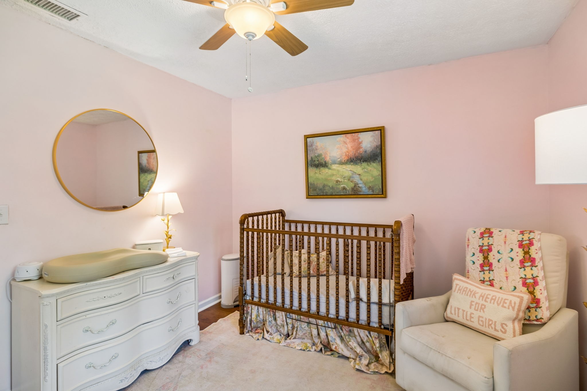 8617 Maple Street Murfreesboro, TN 37129 - Photo 16 of 31 a bedroom with a bed and a mirror