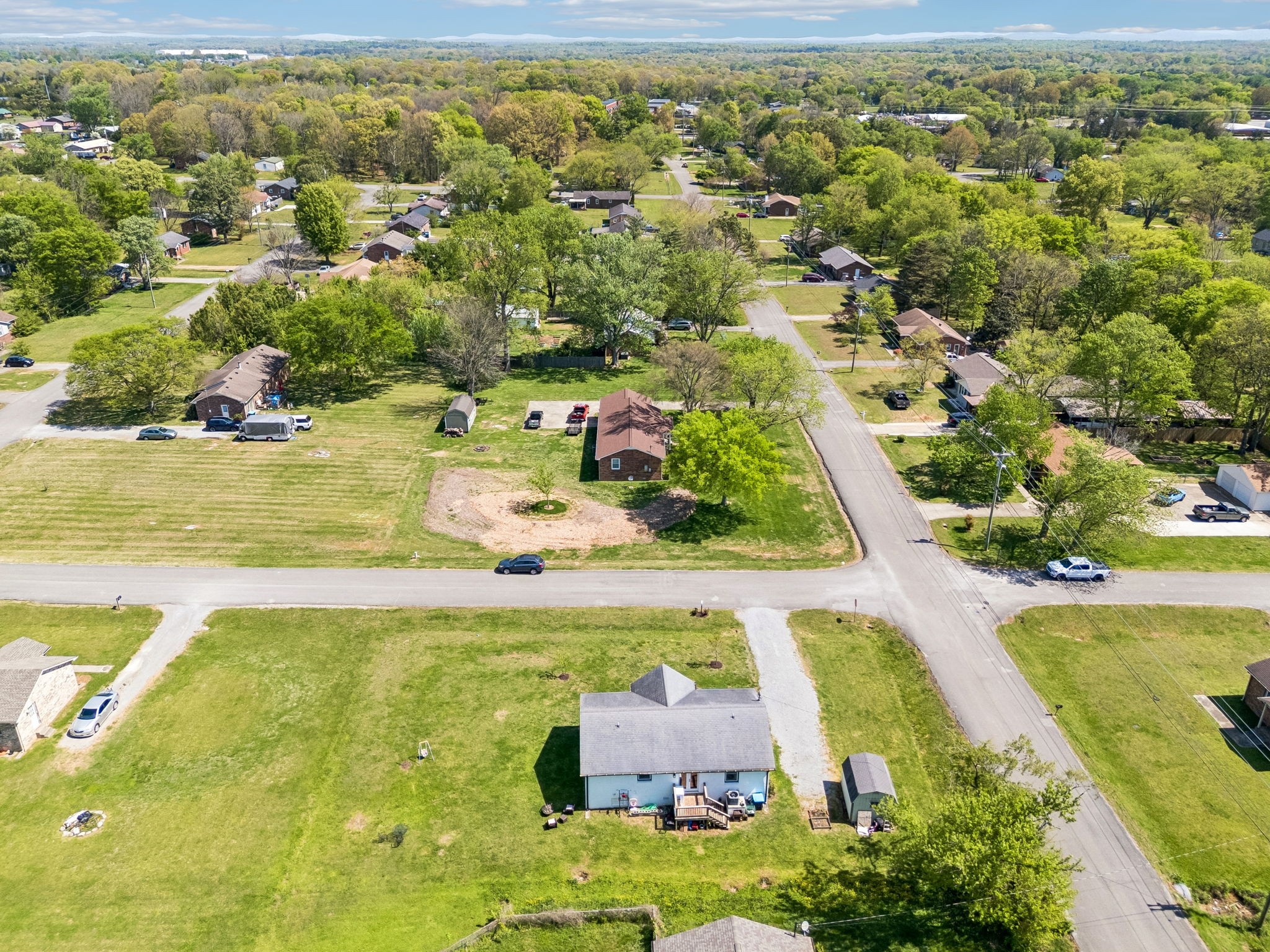 8617 Maple Street Murfreesboro, TN 37129 - Photo 29 of 31 an aerial view of residential houses with outdoor space
