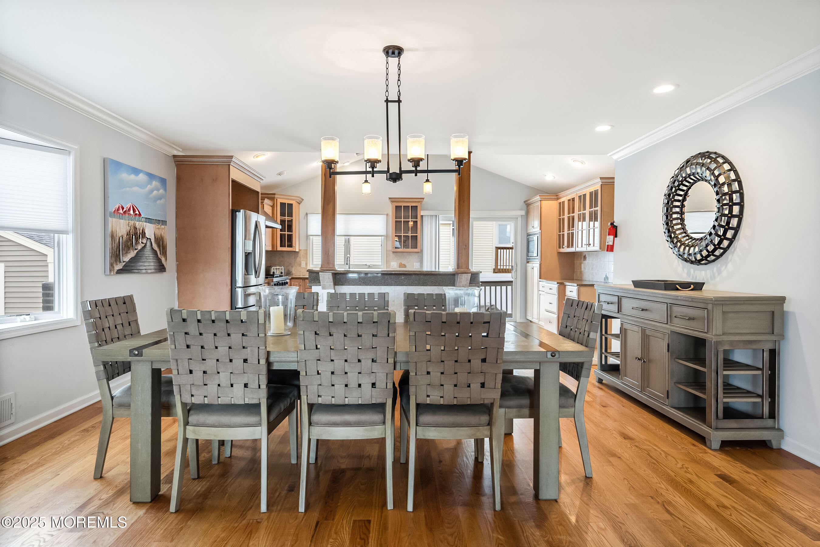 21 Magee Avenue Lavallette, NJ 08735 - Photo 8 of 25 a view of a dining room with furniture window and wooden floor
