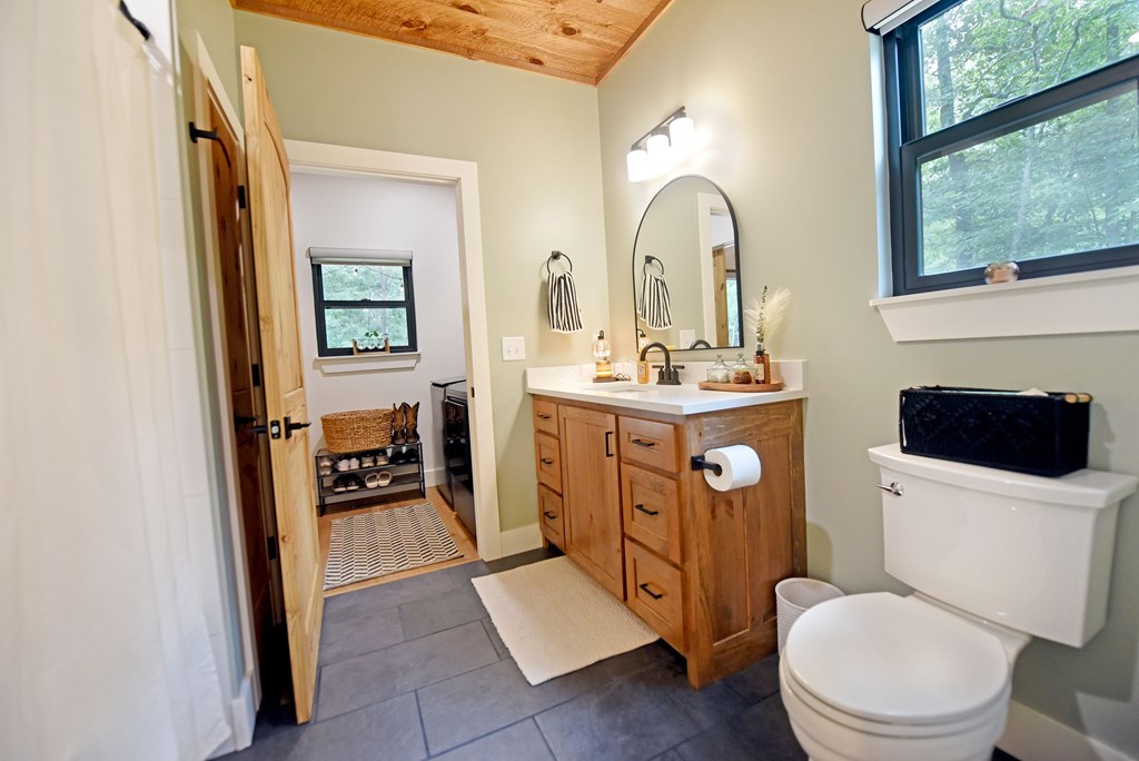 954 Tipton Springs Road Morganton, GA 30560 - Photo 29 of 49 a bathroom with a toilet a sink and a mirror