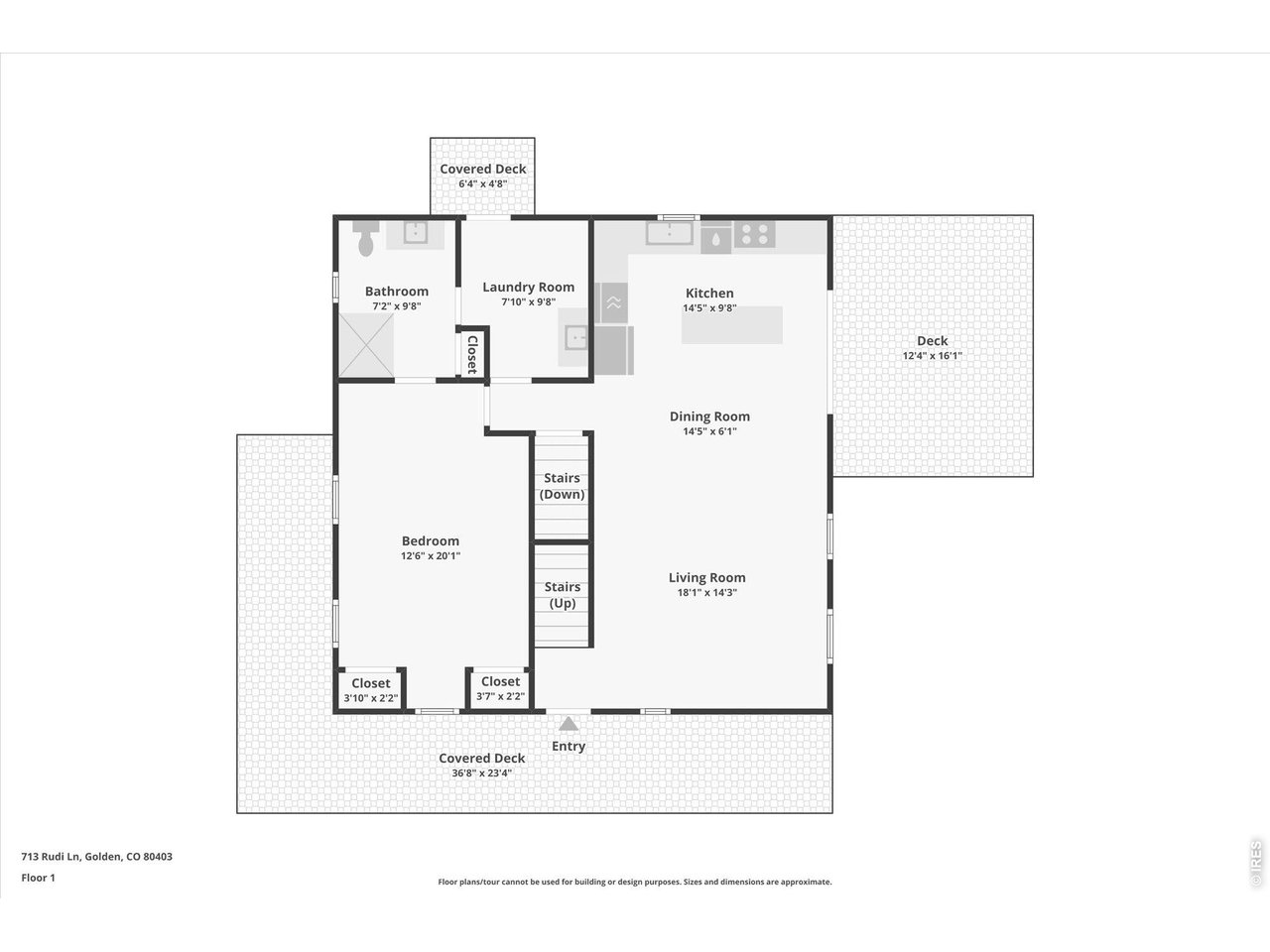 713 Rudi Lane Golden, CO 80403 - Photo 46 of 49 a picture of floor plan