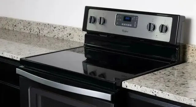 a close view of stove