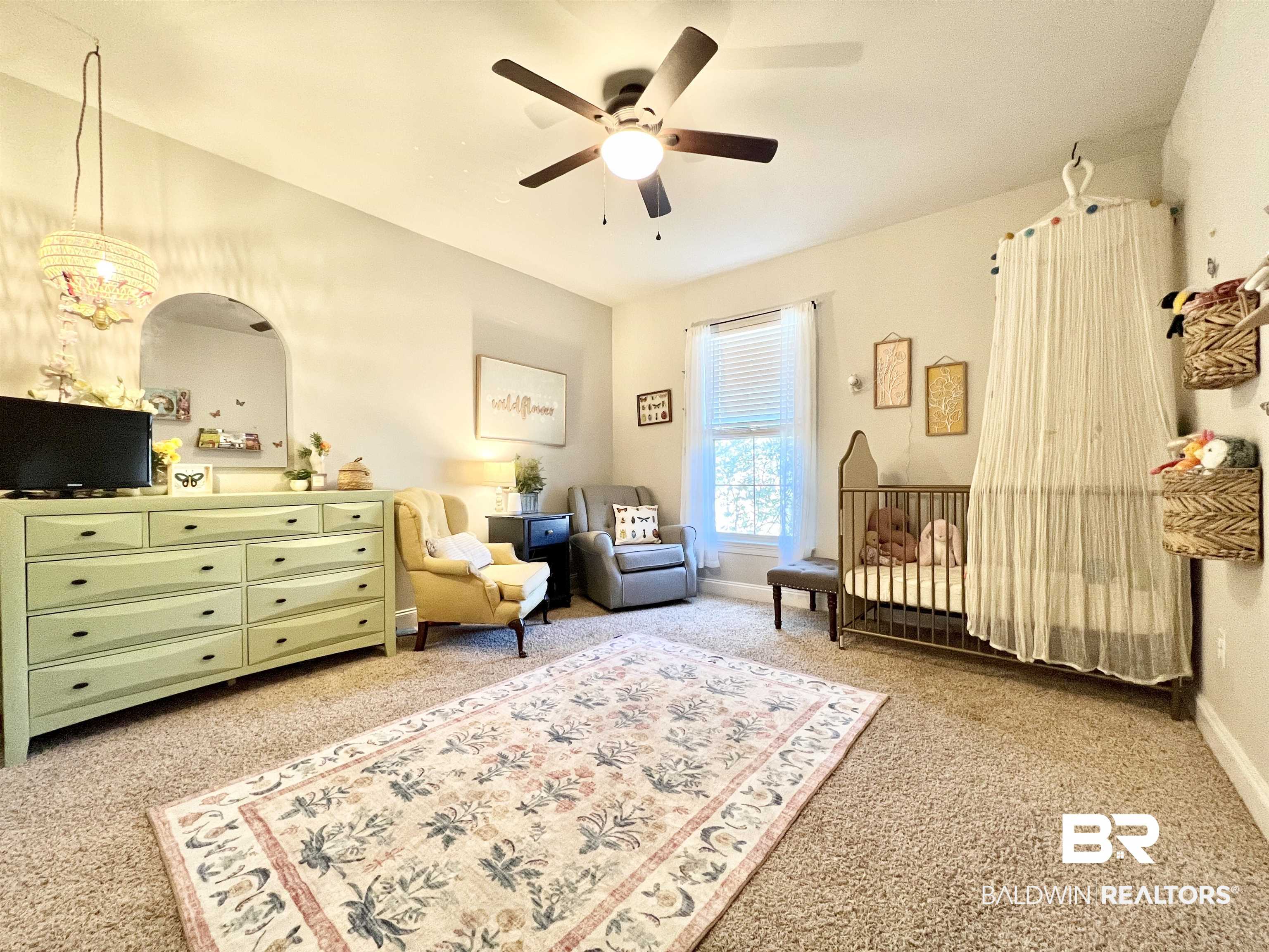 32290 Calder Court Daphne, AL 36527 - Photo 36 of 59 Sitting room featuring light colored carpet and ceiling fan